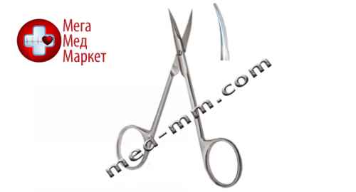 Купить Ножиці очні дотепні прямі і вигнуті, 113 мм цена, характеристики, отзывы